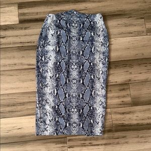Diane VinFurstenberg Collection Snake-Print Pencil Skirt